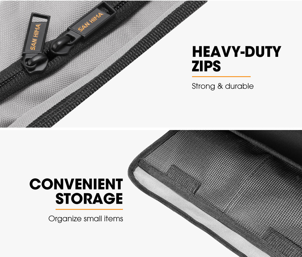 SAN HIMA 3x Tough Canvas Bag Camping Storage Bag Weather Resistant 4WD