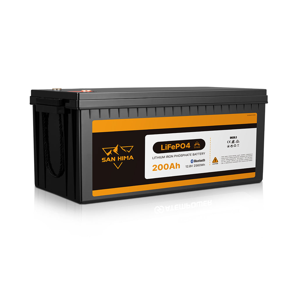 San Hima 12V 100Ah/200Ah Lithium Battery BMS LiFePO4 w/ Bluetooth Self-heating