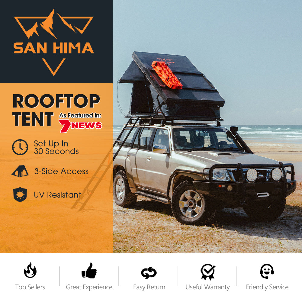 San Hima Kalbarri X Rooftop Tent Hardshell With Ladder Camping 4x4 4WD