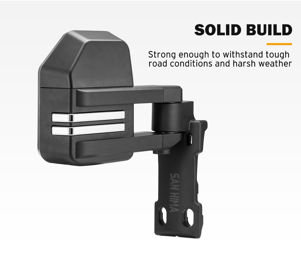 SAN HIMA Extendable Towing Mirrors for Toyota LandCruiser 70 75 76 78 79 Series