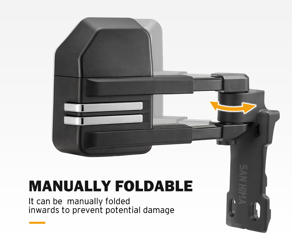 SAN HIMA Extendable Towing Mirrors for Toyota LandCruiser 70 75 76 78 79 Series