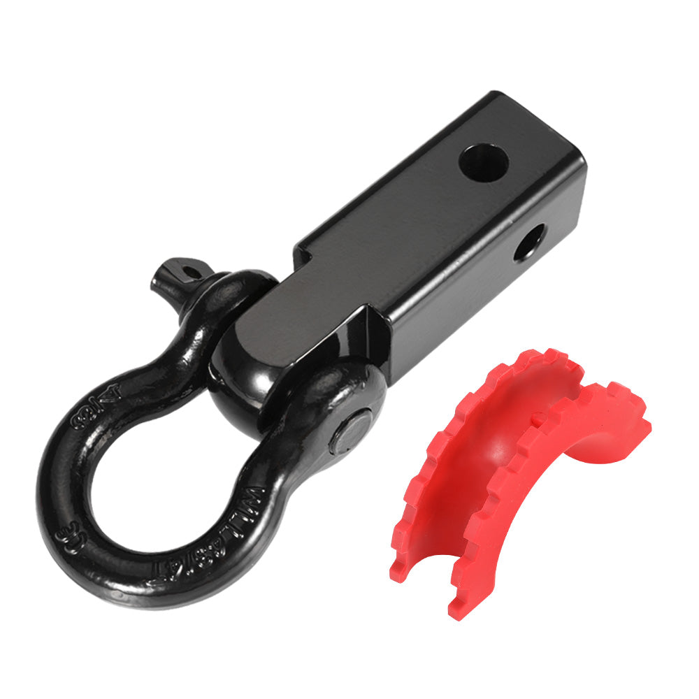 Bunker Indust 4.75T Recovery Hitch Receiver with Bow Shackle