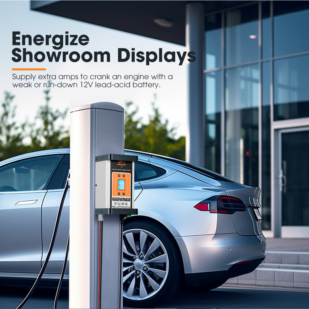 San Hima 40A Smart Battery Charger & Engine Starter For Lead Acid LiFePo4 AGM