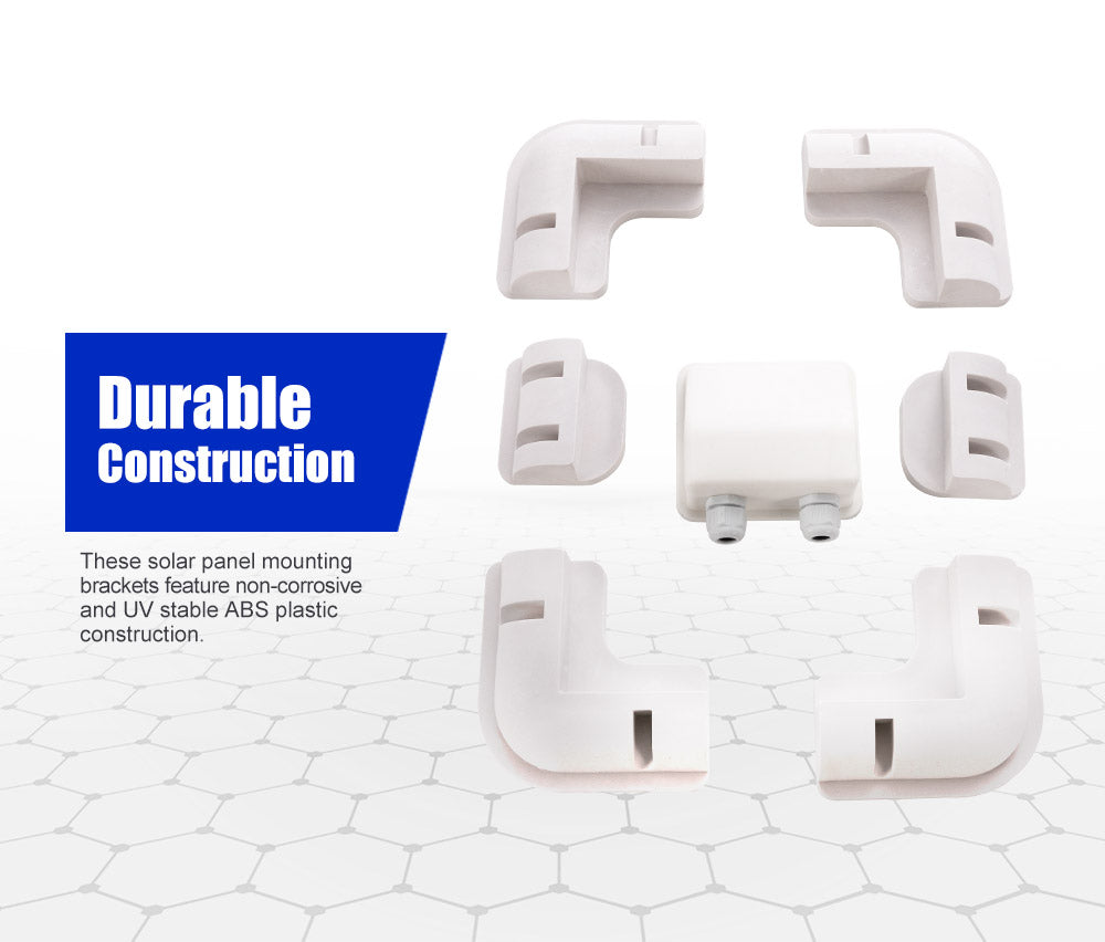 7Pcs Solar Panel Corner Mounting Brackets Kit
