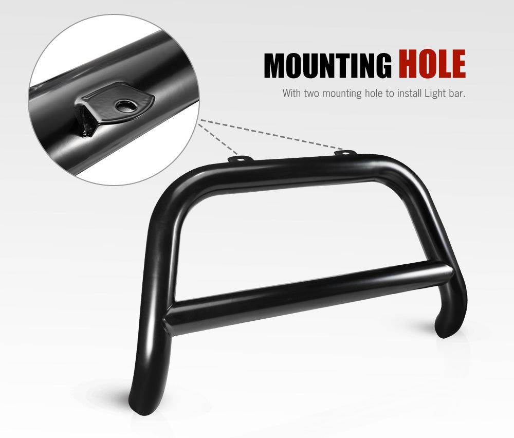 SAN HIMA Nudge Bar 3" Grille Guard For Nissan Navara NP300 2015-2020 + 20" LED Light Bar