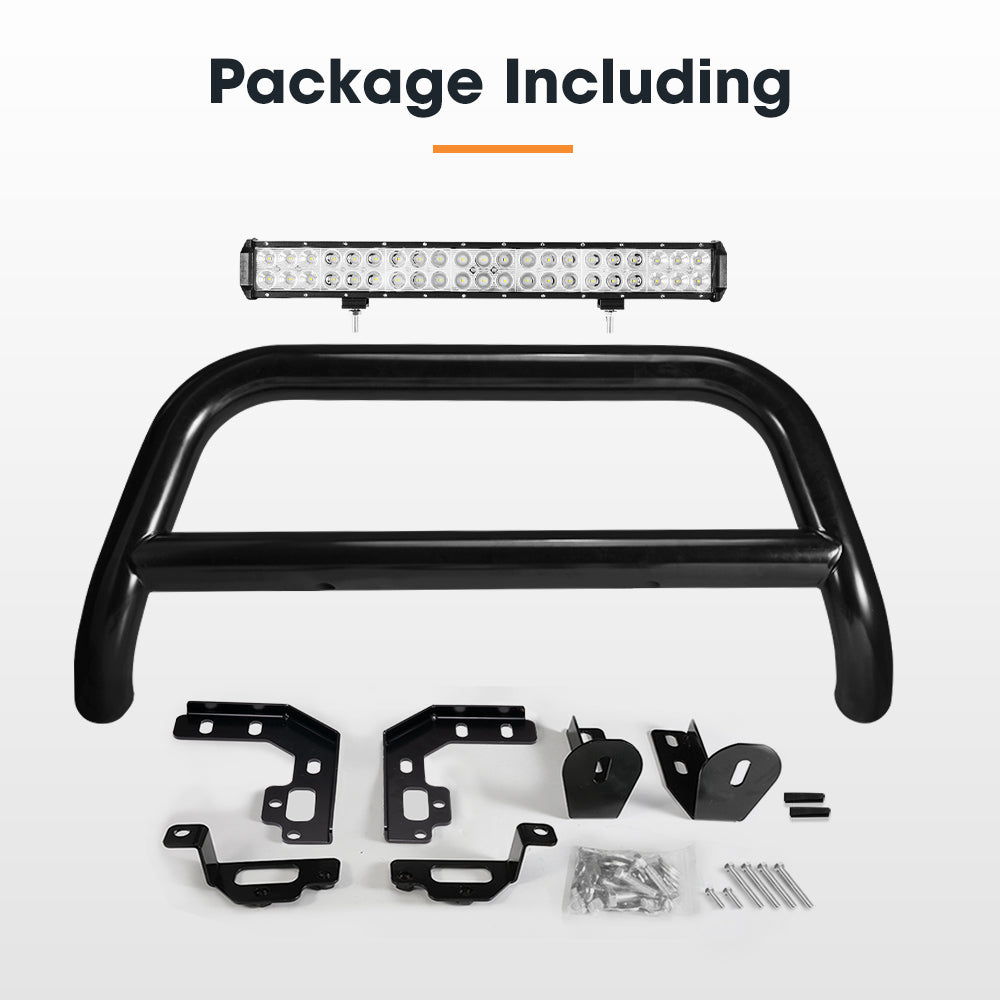 SAN HIMA Steel Nudge Bar for Ford Ranger 2012-2018 + Light Bar