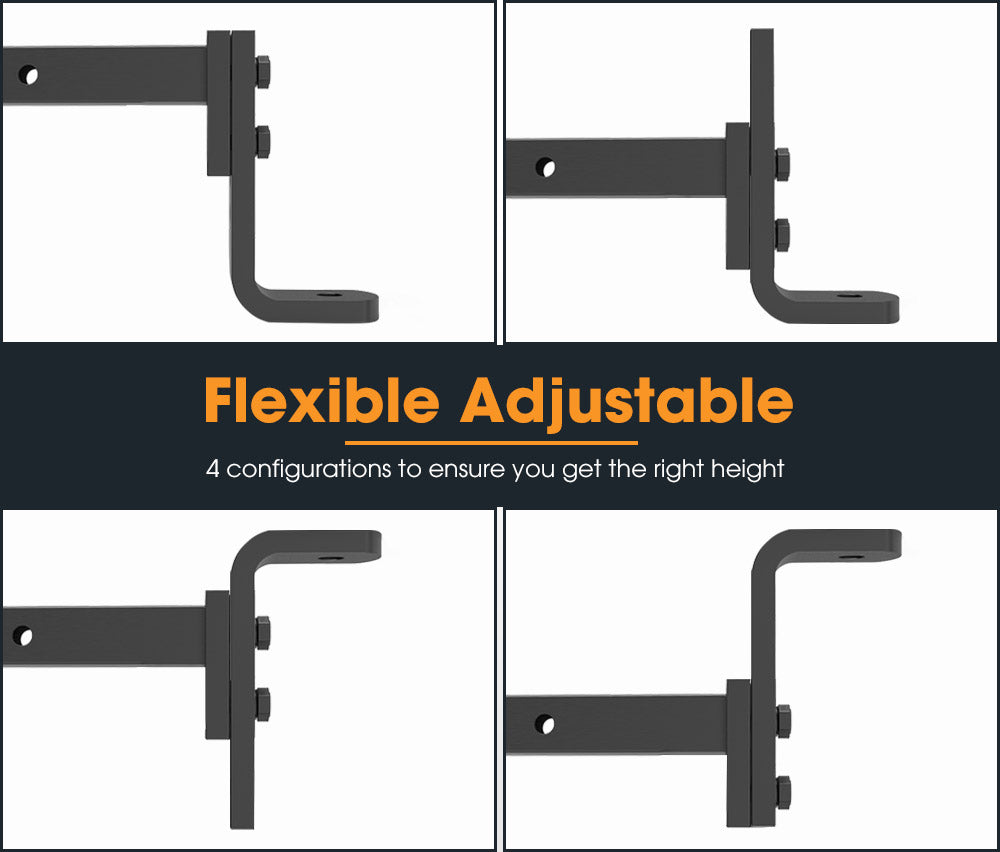 SAN HIMA Adjustable Towbar Ball Mount 2" Hitch Towing Trailer Camper Bike Rack 4WD