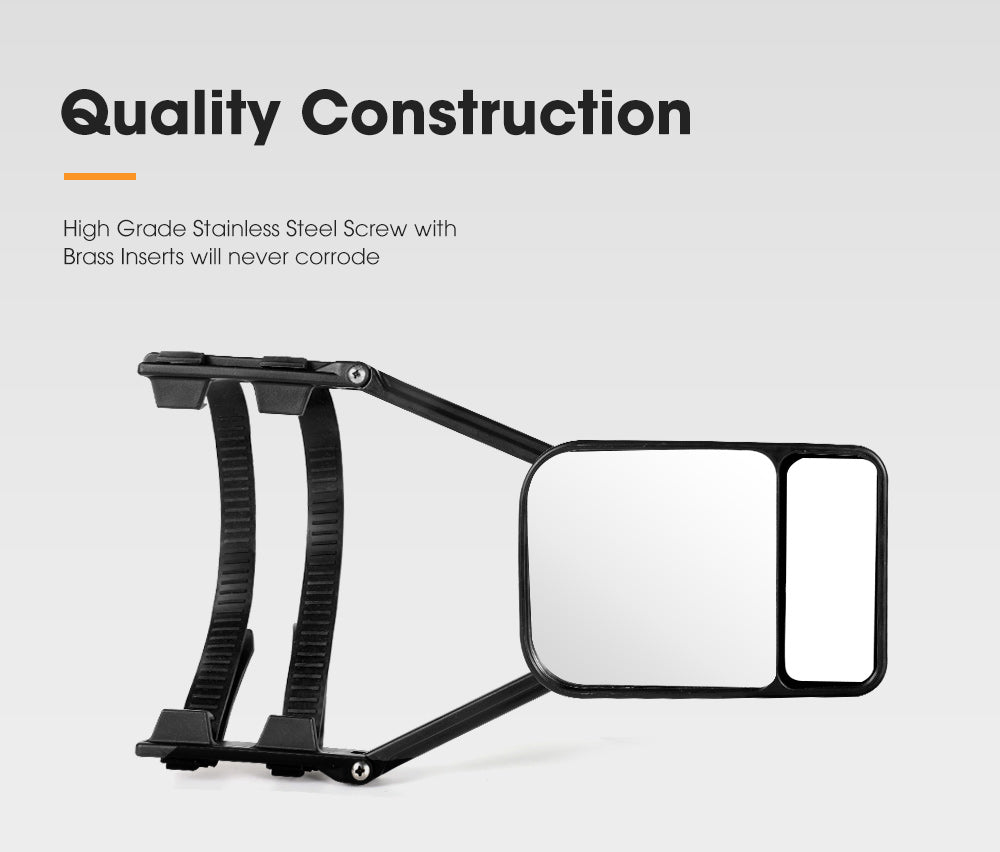 SAN HIMA 2x Towing Mirrors Clip Universal Multi Trailer Caravan Car Truck Vehicle 4WD Pair