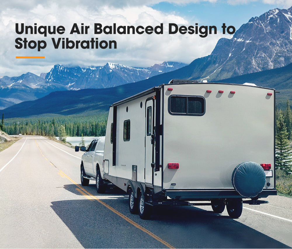 SAN HIMA 2x Towing Mirrors Pair Clip on Multi Fit Clamp On Towing Caravan 4X4 Trailer