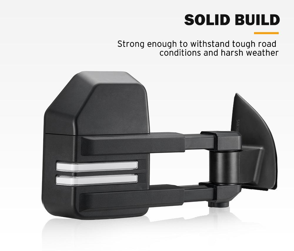 SAN HIMA Towing Mirrors for FORD RANGER Wildtrak MK PX PX2 PX3 XL XLT XLS 2012-MY2021