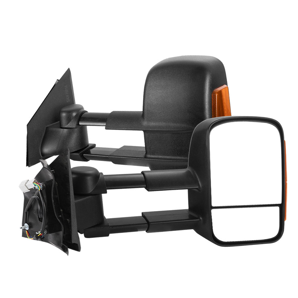 SAN HIMA Pair Towing Mirrors Extendable for Mazda BT-50 2012 to Mid-Year 2020