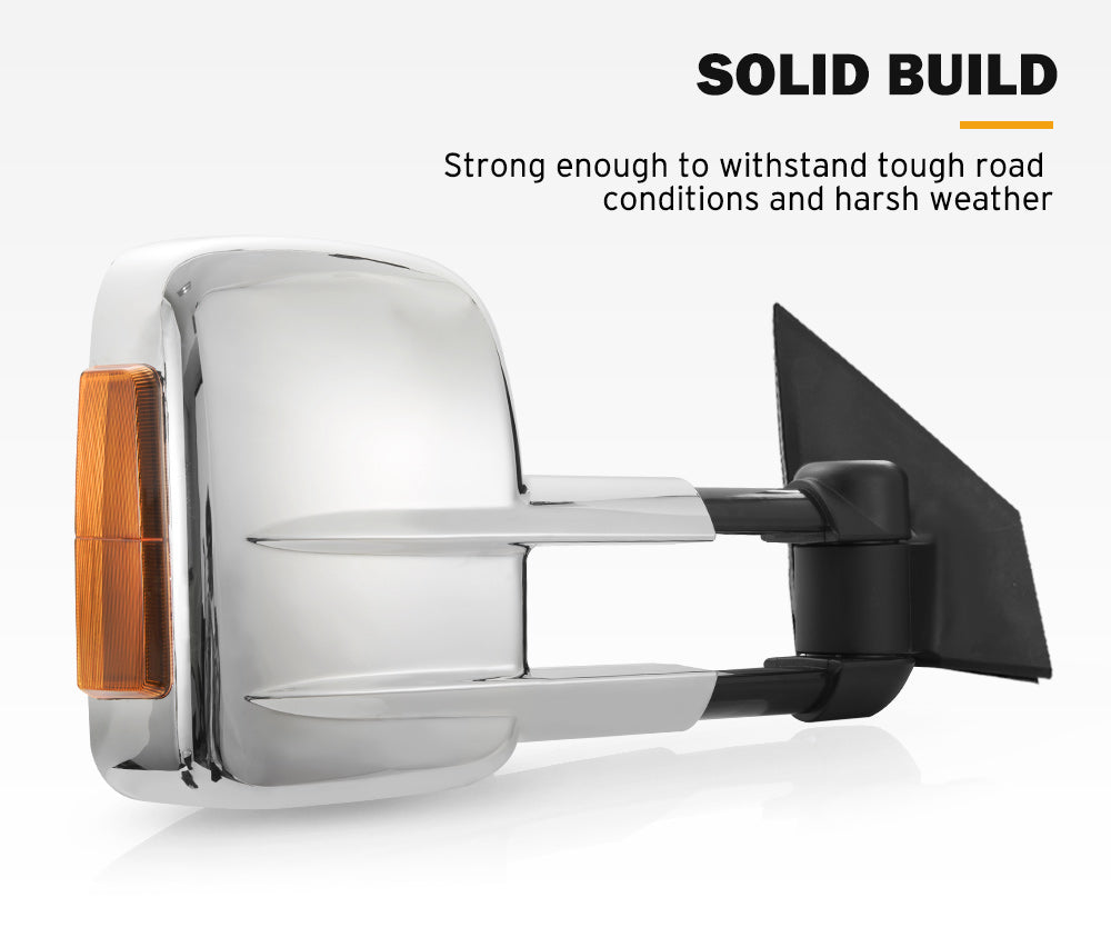 SAN HIMA Pair Towing Mirrors for Mazda BT-50 2012 to Mid-Year 2020 W/ Indicators