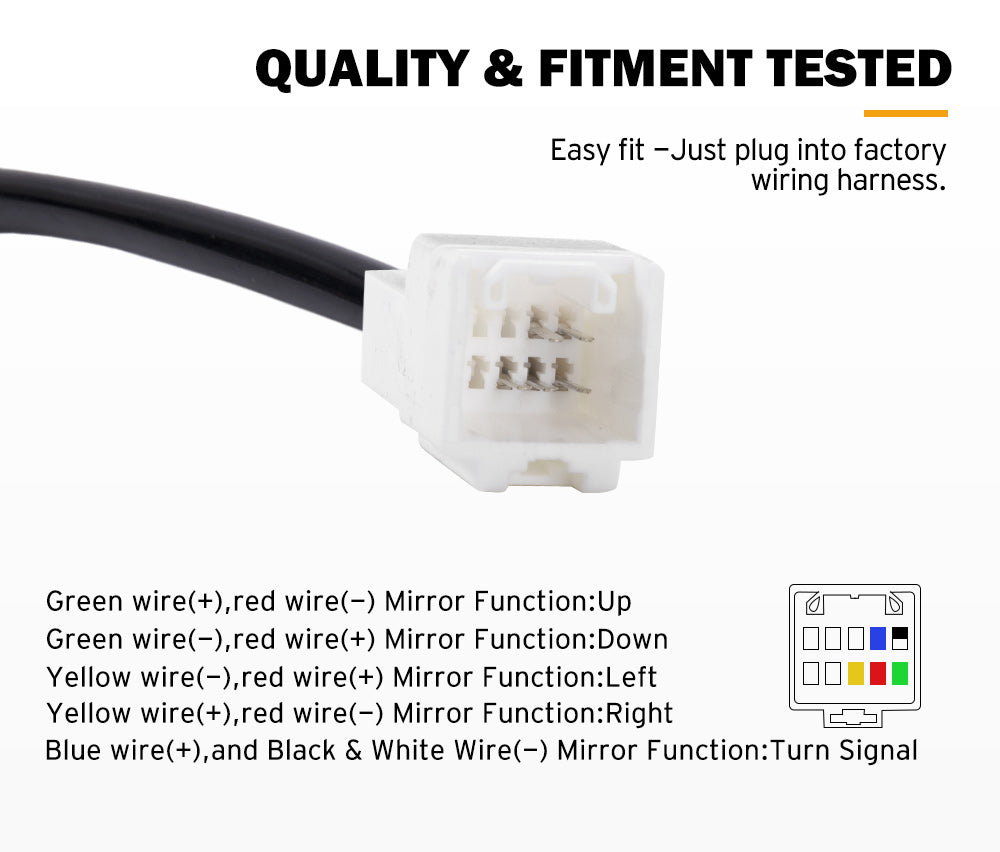 SAN HIMA Chrome Towing Mirrors Extendable for Holden Colorado7 MY2013-MY2016