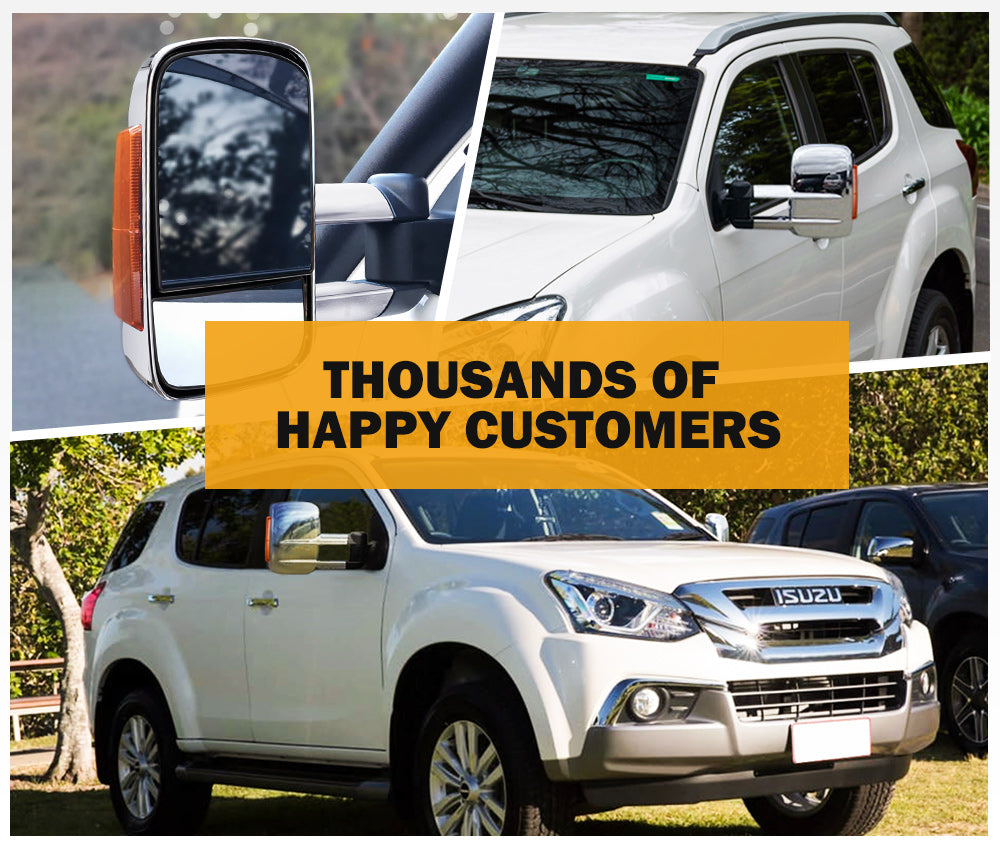 SAN HIMA Extendable Towing Mirrors for Isuzu MU-X 2014-2020 W/ Indicator