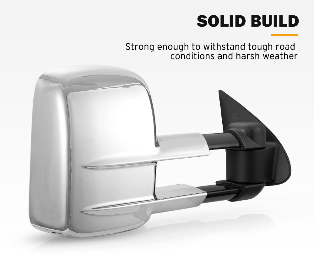 SAN HIMA Extendable Towing Mirrors for Mitsubishi Triton MQ/MR 2015 - ON