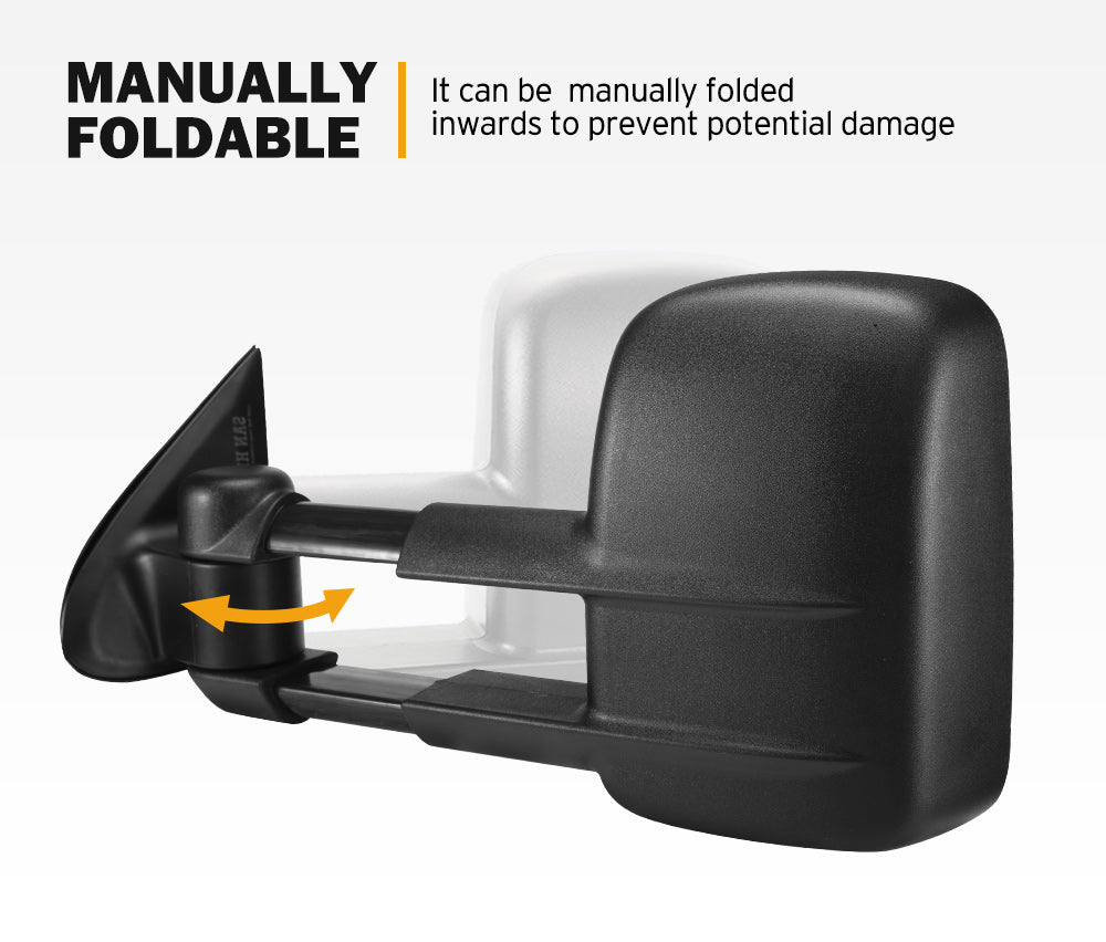 SAN HIMA Pair Towing Mirrors for Mitsubishi Triton MQ/MR 2015 - ON