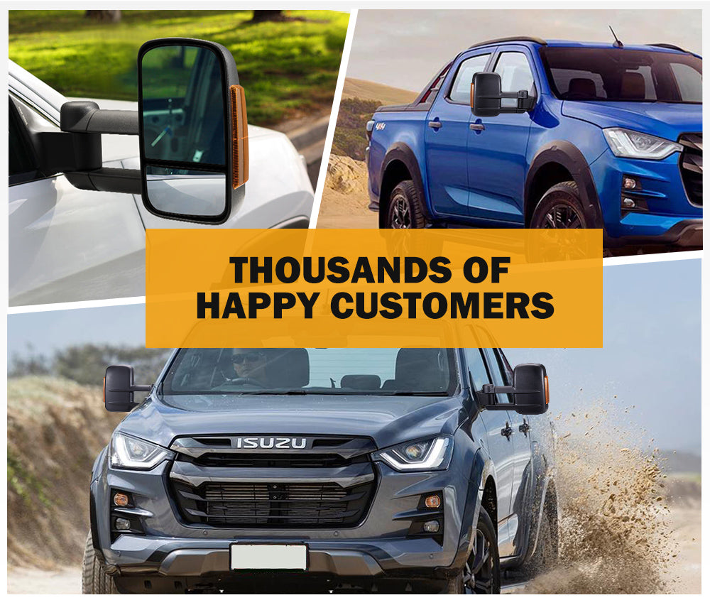 San Hima Extendable Towing Mirrors For Isuzu D-MAX DMAXÂ 2021-Current