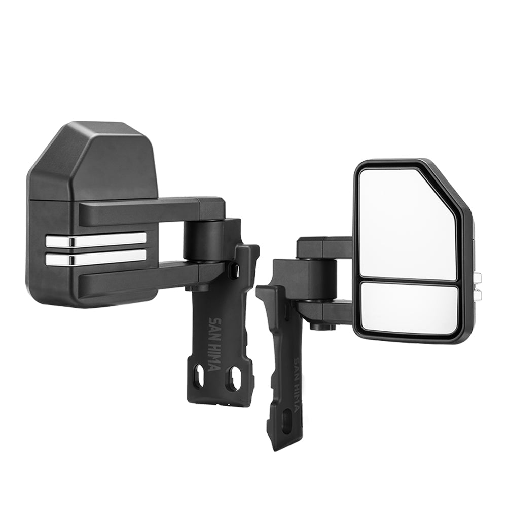 SAN HIMA Extendable Towing Mirrors for Toyota LandCruiser 70 75 76 78 79 Series