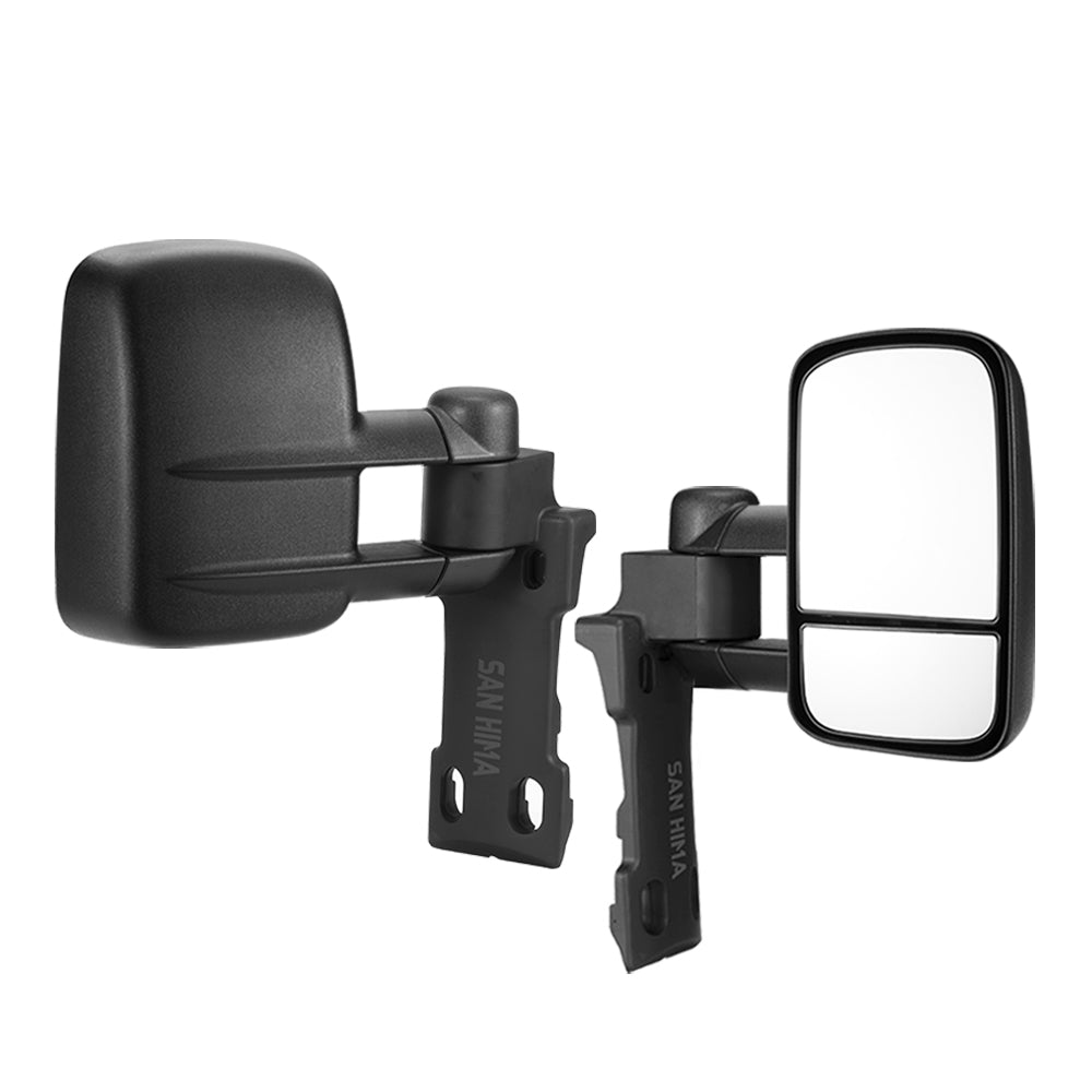 SAN HIMA Pair Extendable Towing Mirrors For Toyota Land Cruiser 70-79 Series 1984-2019