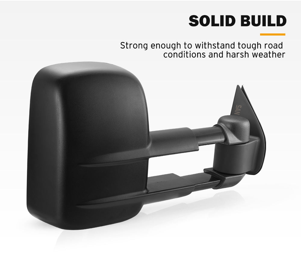 San Hima Pair Extendable Towing Mirrors For Ford Ranger 2009-2011