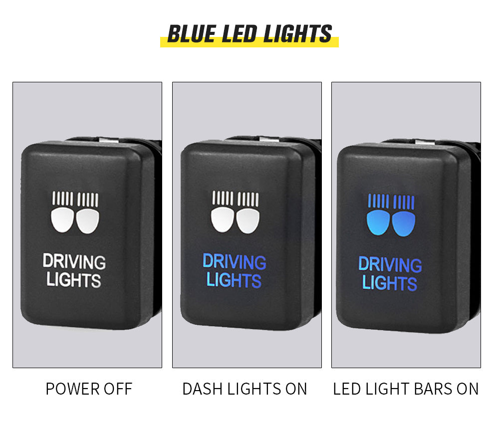 Push Switch Driving Lights Car Suitable for TOYOTA Prado Hilux Landcruiser OEM