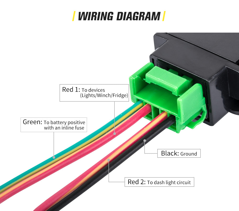 LIGHTFOX Push Switch LED Light Bar Car Suitable for TOYOTA Prado Hilux Landcruiser