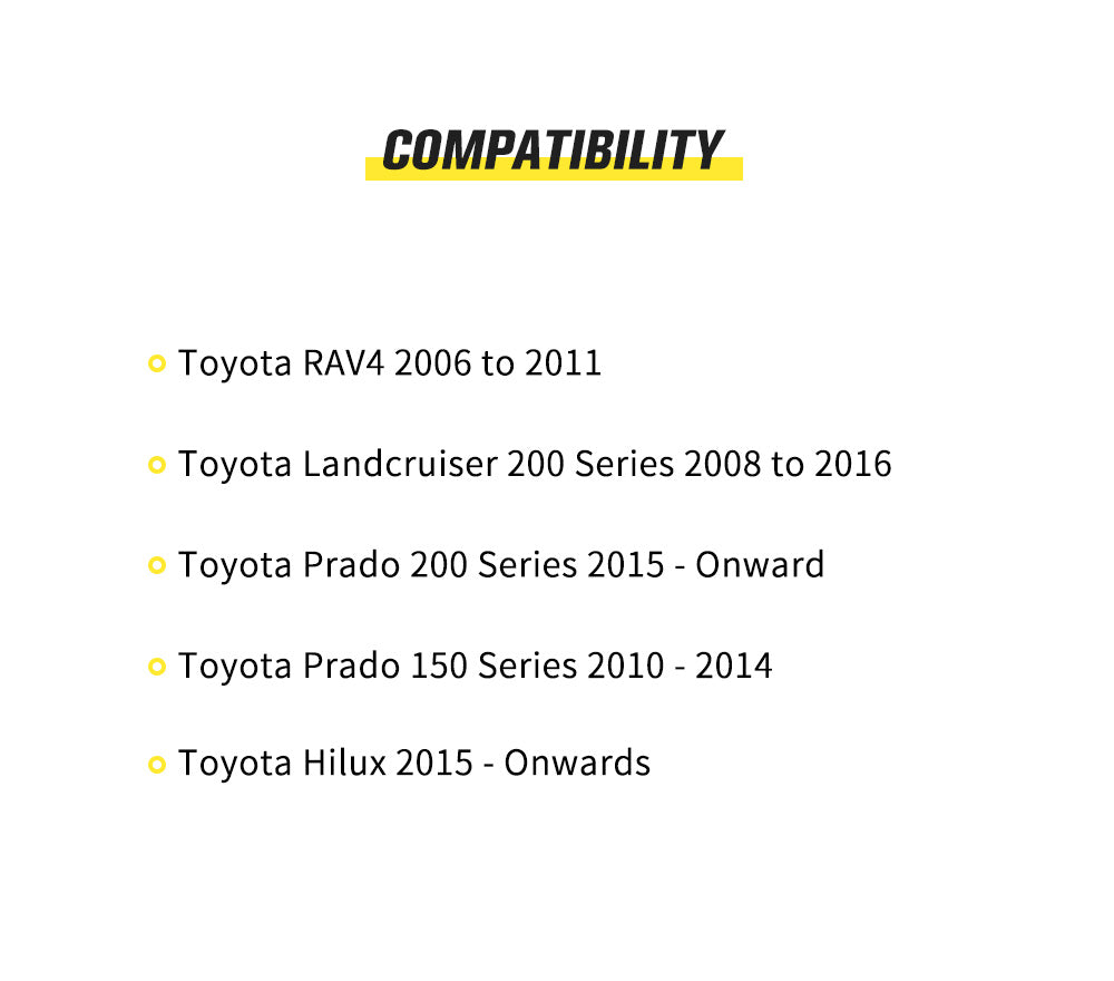 LIGHTFOX Push Switch LED Light Bar Car Suitable for TOYOTA Prado Hilux Landcruiser