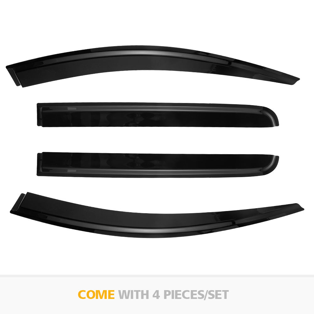 FIERYRED Weather Shield Window Visor For Mitsubishi Triton MQ 2015-2019