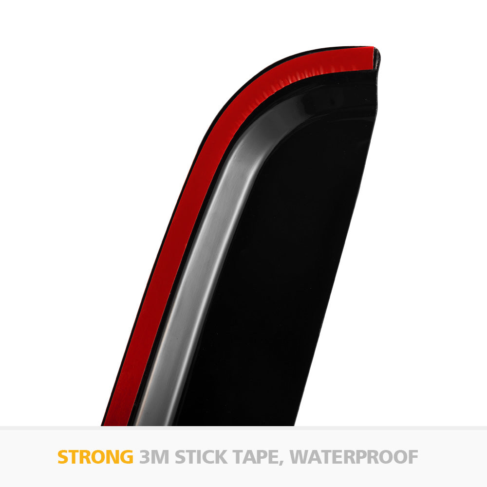 FIERYRED Weather Shield Window Visor For Mitsubishi Triton MQ 2015-2019