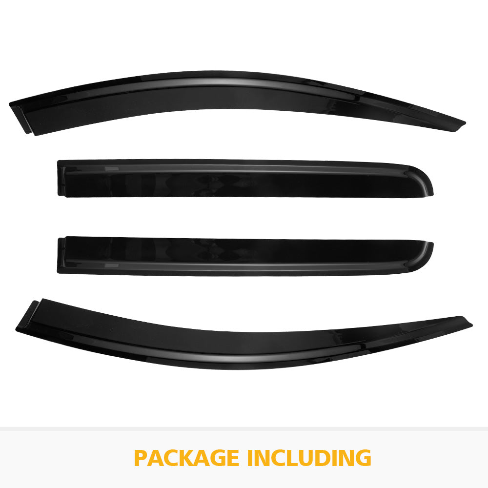 FIERYRED Weather Shield Window Visor For Mitsubishi Triton MQ 2015-2019