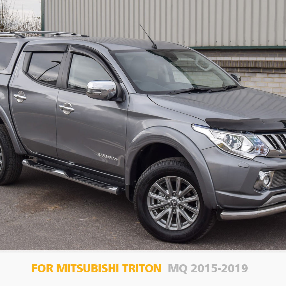 FIERYRED Weather Shield Window Visor For Mitsubishi Triton MQ 2015-2019