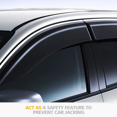 FIERYRED Weather Shield Window Visor For Mitsubishi Triton MQ 2015-2019