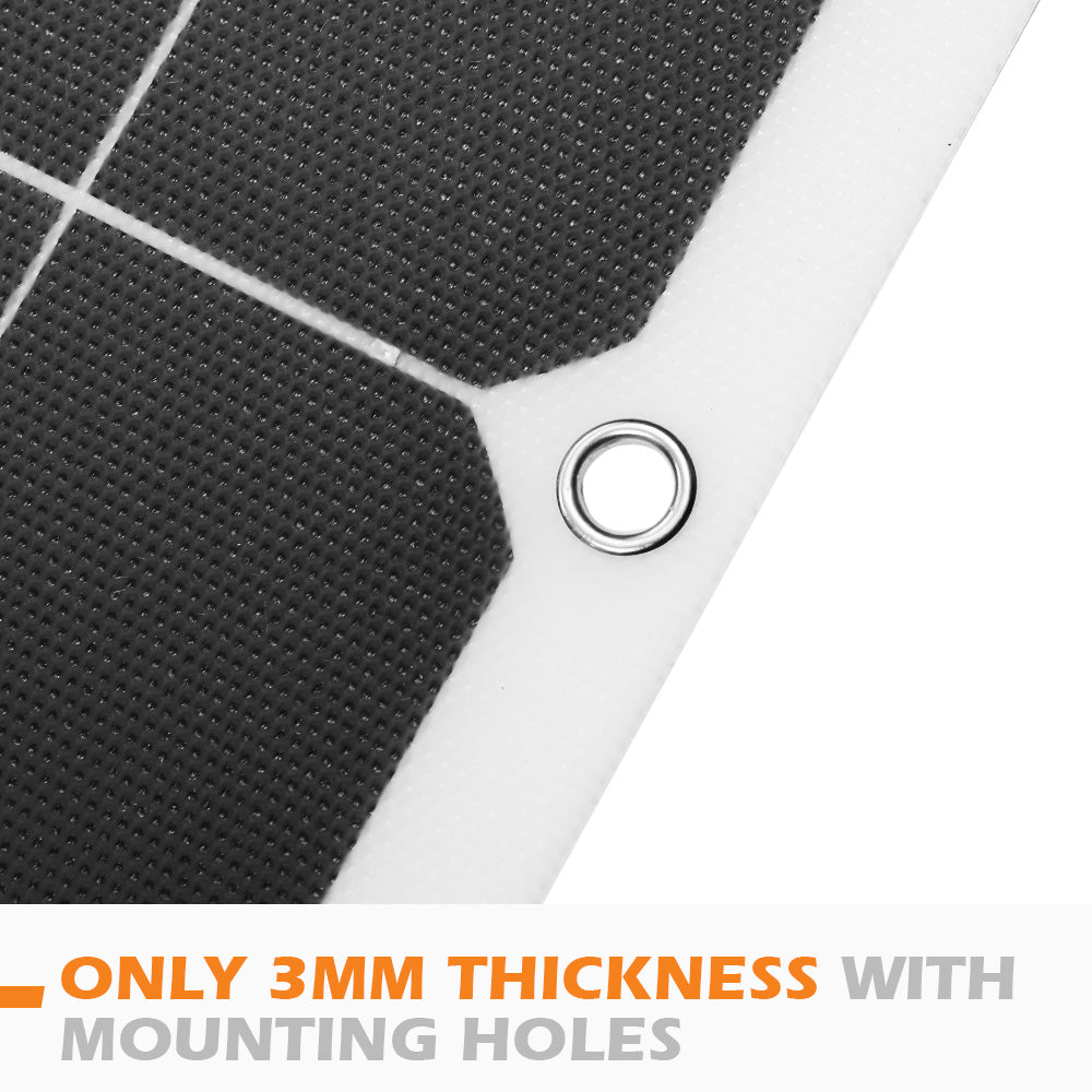 ATEM POWER 2x 12V 200W Flexible Solar Panel Kit Panels Generator Power Charging Caravan Boat