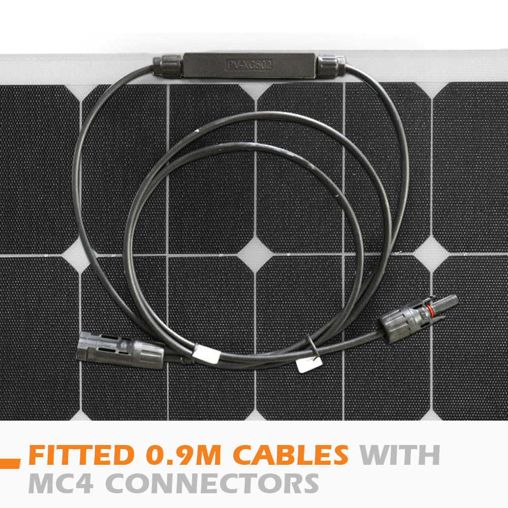 ATEM POWER 2x 12V 200W Flexible Solar Panel Kit Panels Generator Power Charging Caravan Boat