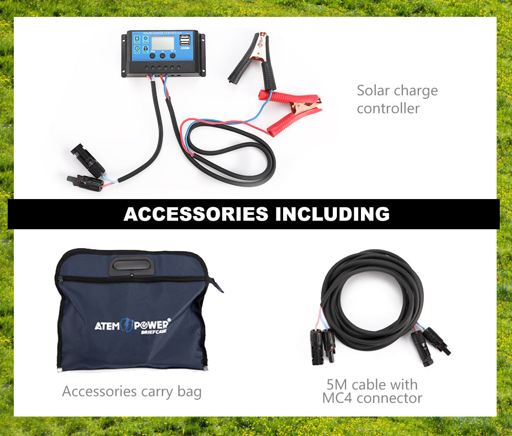 12V Folding Solar Panel Kit Mono Blanket 120W 160W 200W 250W Caravan Boat Camping