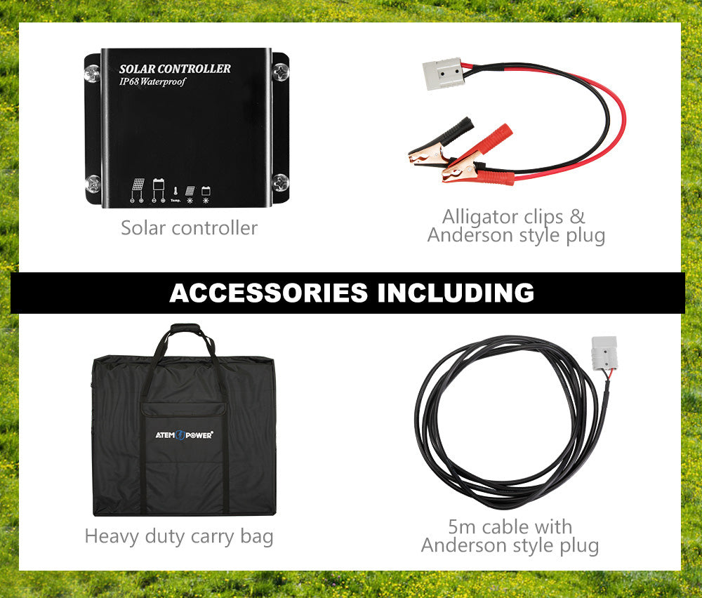 12V 160W 200W 250W 300W Folding Solar Panel Kit Lightweight Caravan Camping