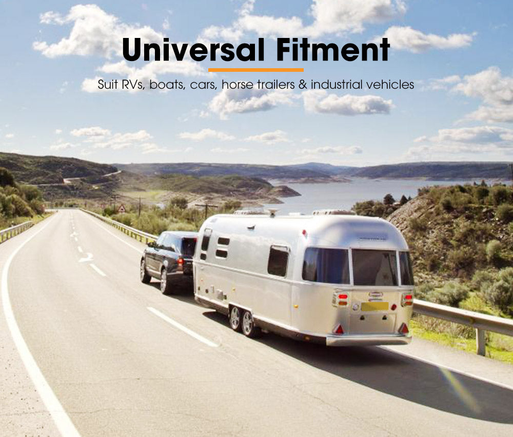 SAN HIMA Dual Hitch Ball Mount Tongue Multi Use 2" Tow Bar Trailer Camper Bike Rack 4WD