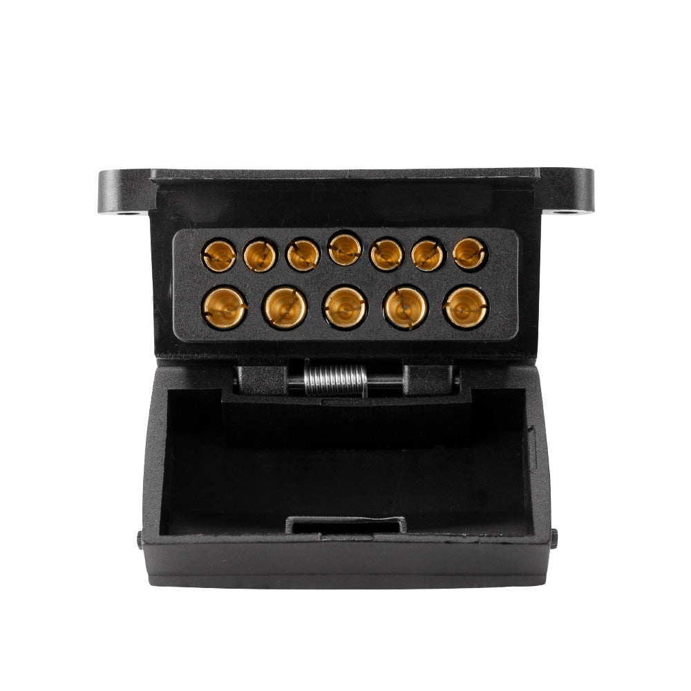 SAN HIMA 12 Pin Flat Trailer Adaptor Socket Plastic Connector Trailer Caravan