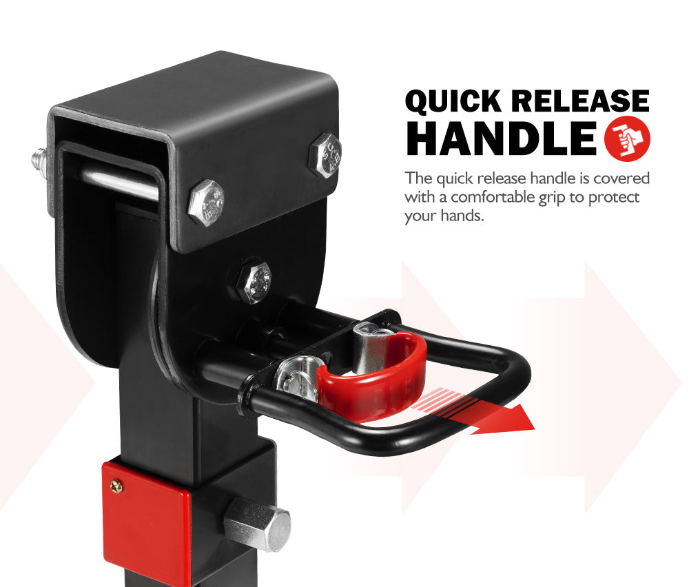 SAN HIMA 4x 400mm Drop Down Corner Legs 1200LBS Steel Base Caravan Camper Trailer W/Handle