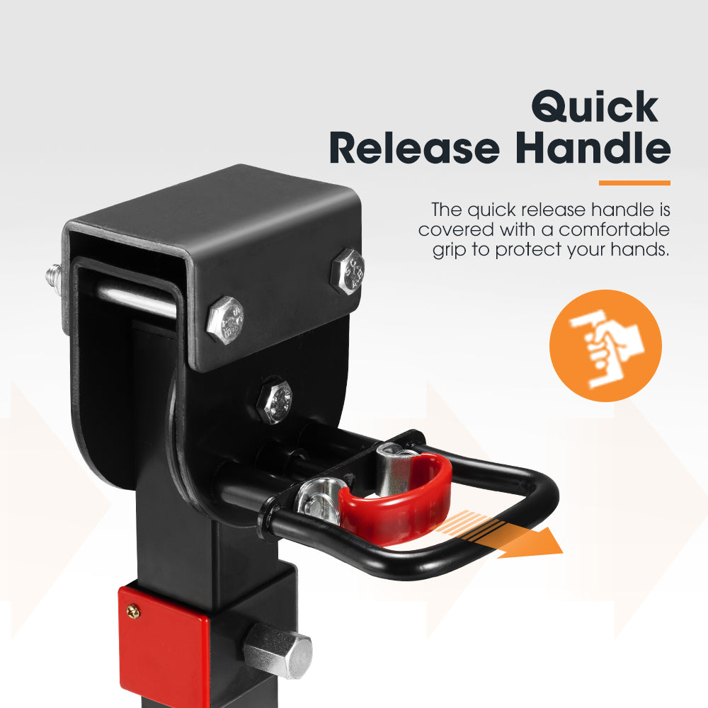 SAN HIMA 4x 400mm Drop Down Corner Legs 1200LBS Steel Base Caravan Camper Trailer W/Handle