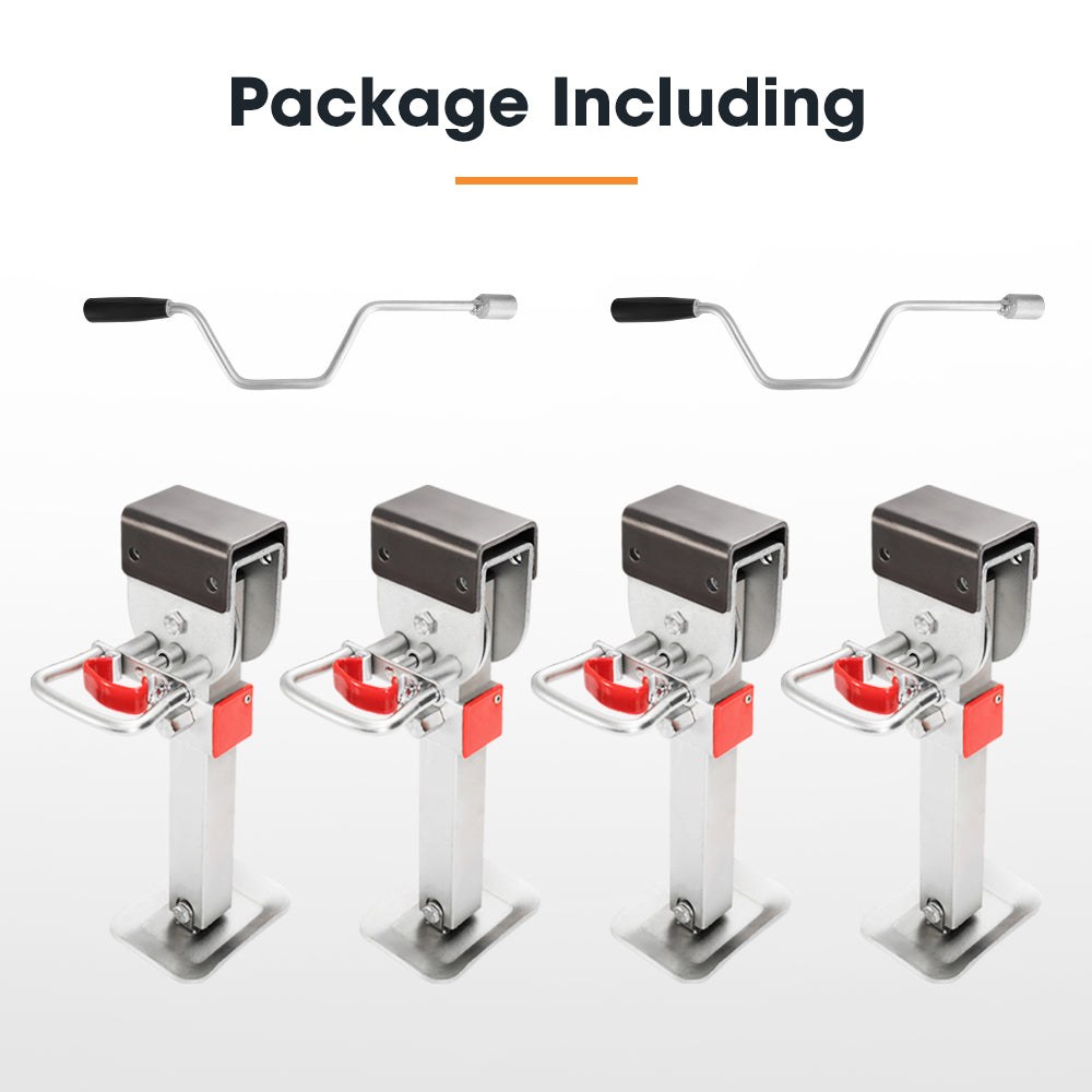 San Hima Drop Down Corner Legs 400MM- 740MM Caravan Stabilizer 1200LBS/1500LBS