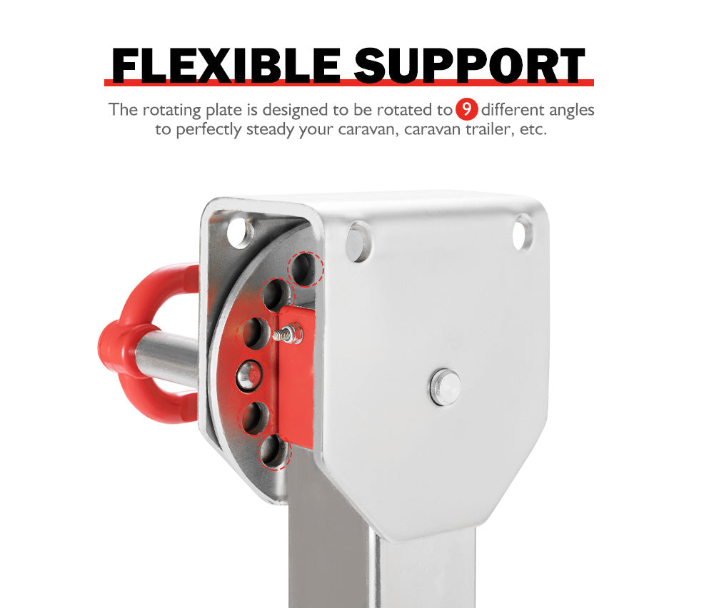 SAN HIMA 4x 590mm Drop Down Corner Steadies Stabilizer Legs Caravan Camper Trailer