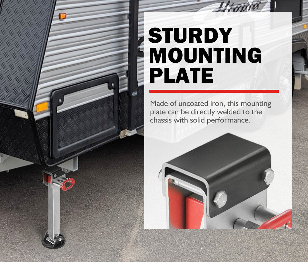 SAN HIMA 4x 590mm Drop Down Corner Steadies Stabilizer Legs Caravan Camper Trailer