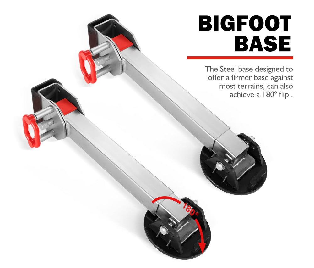 SAN HIMA 4x 590mm Drop Down Corner Steadies Stabilizer Legs Caravan Camper Trailer