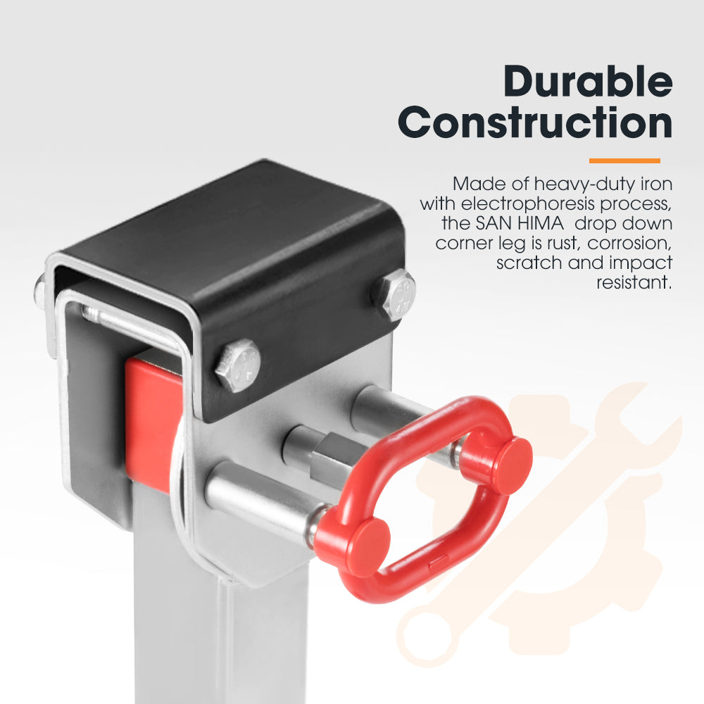 San Hima Drop Down Corner Legs 400MM- 740MM Caravan Stabilizer 1200LBS/1500LBS