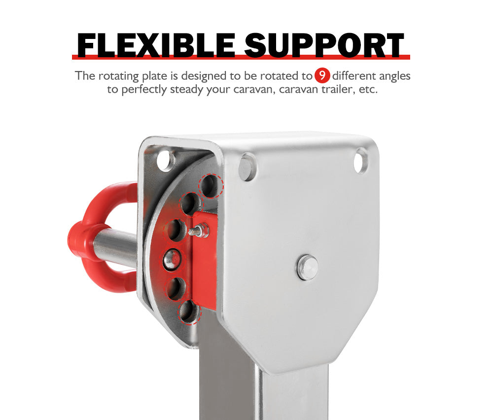 SAN HIMA 4x 740mm Drop Down Corner Steadies Stabilizer Legs Caravan Camper Trailer