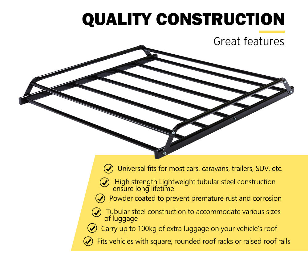 SAN HIMA Universal Steel Roof Rack Basket