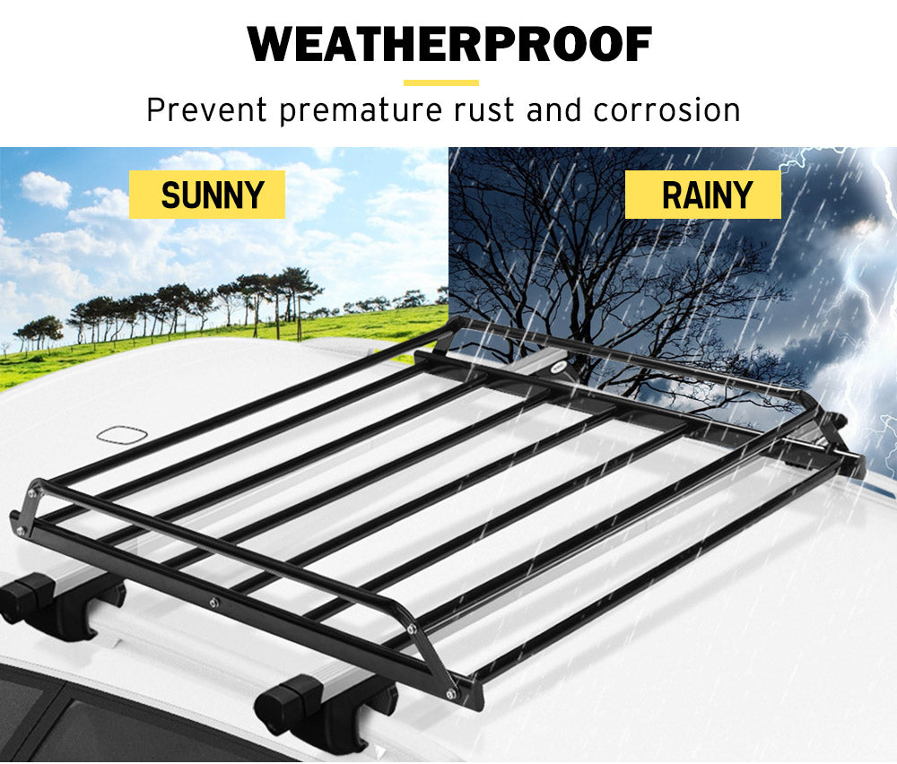 SAN HIMA Universal Steel Roof Rack Basket
