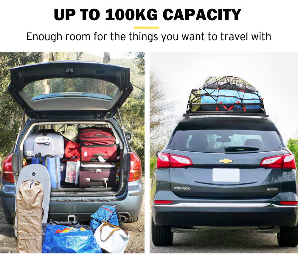 SAN HIMA Universal Steel Roof Rack Basket