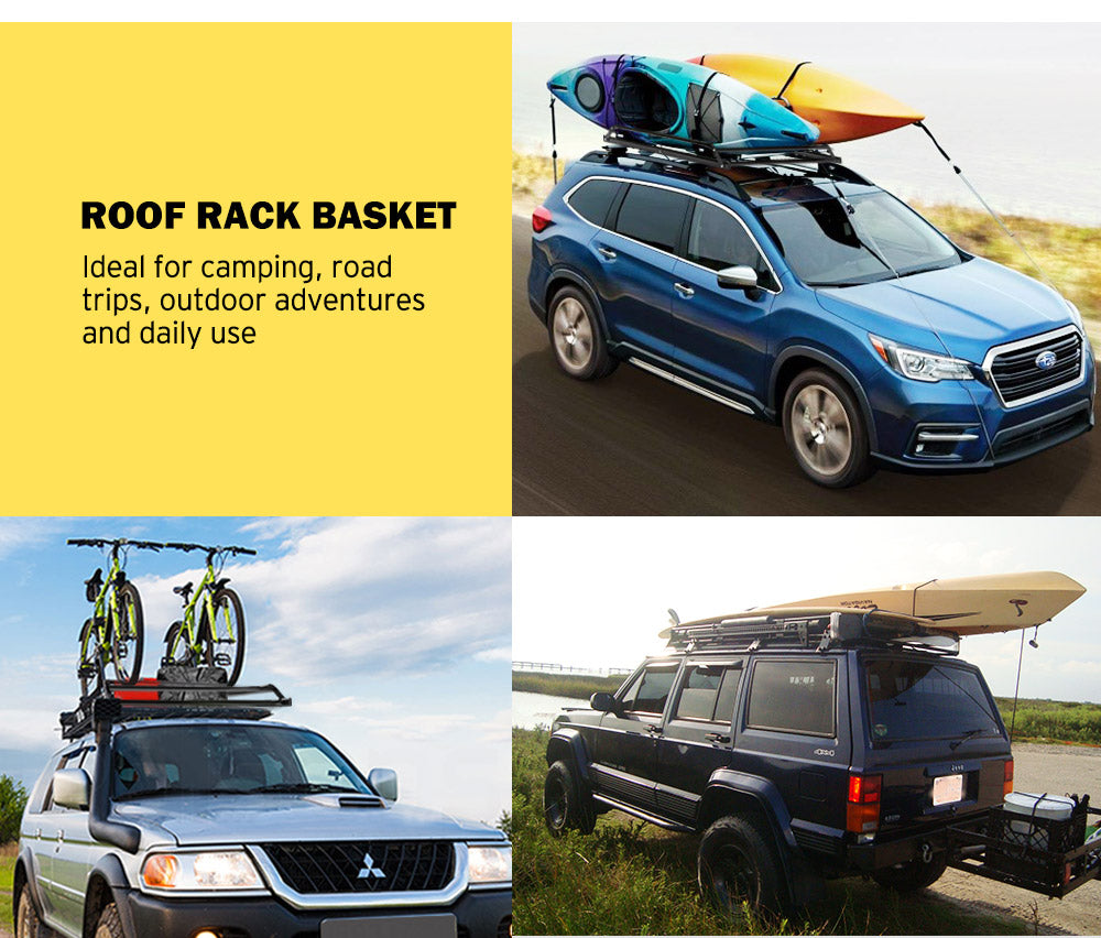 SAN HIMA Universal Steel Roof Rack Basket